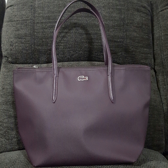 Lacoste Bags Lacoste Purple Shopping Bag Purse Tote Pvc Poshmark